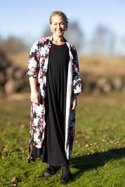 Zwarte Kimono Leon Zwarte Basis
