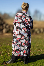Zwarte Kimono Leon Zwarte Basis