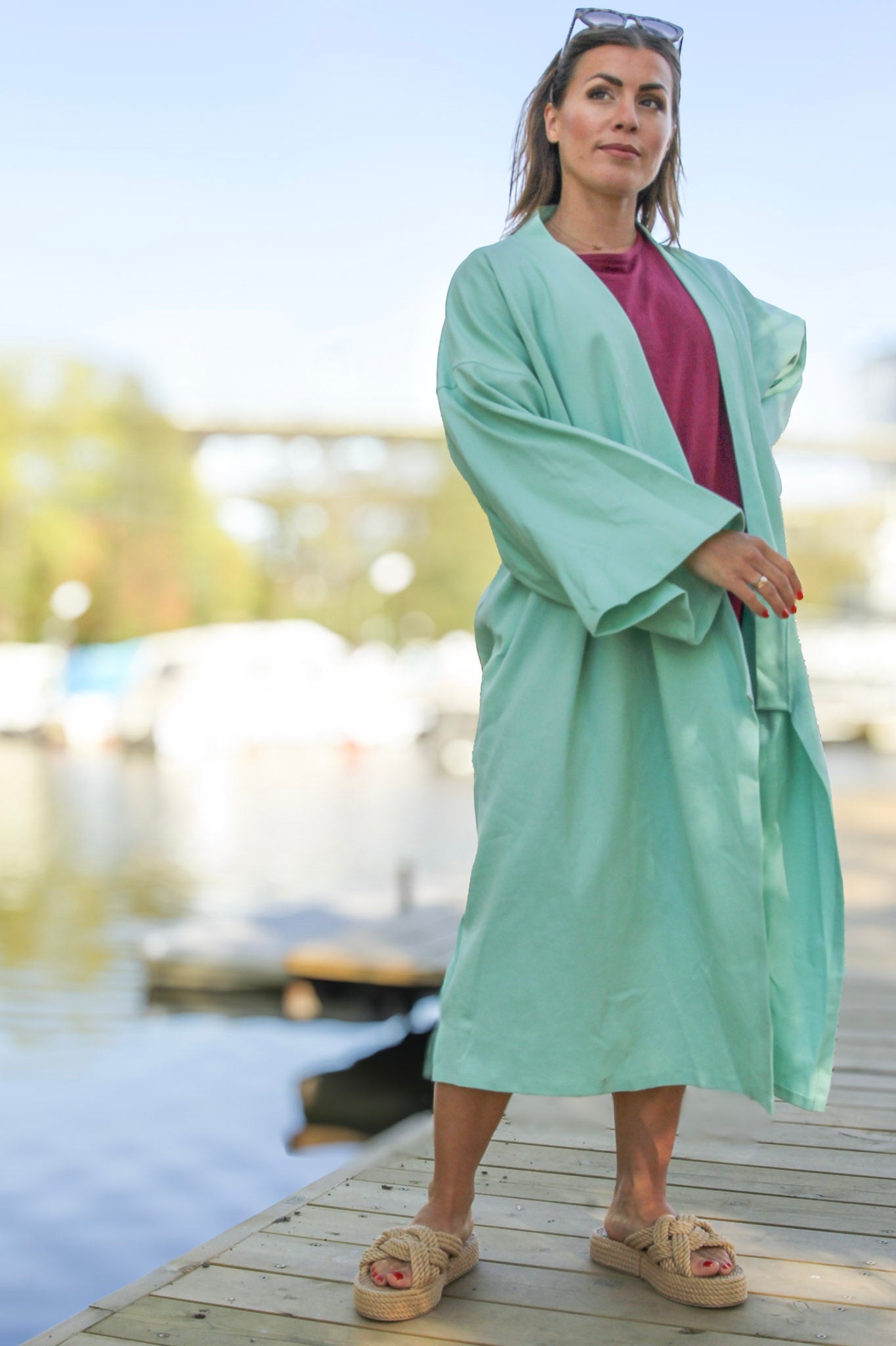 Turquoise Kimono Summerdays Happy Turquoise