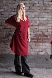 Vinröd Klänning Julia Maroon