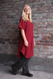 Vinröd Klänning Julia Maroon