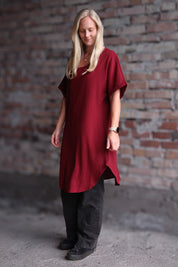 Vinröd Klänning Julia Maroon