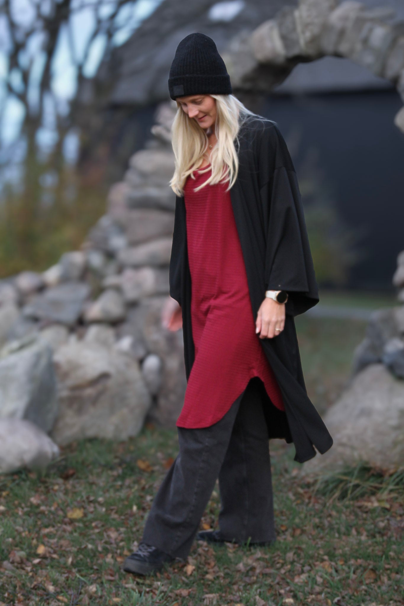 Svart Kimono Black