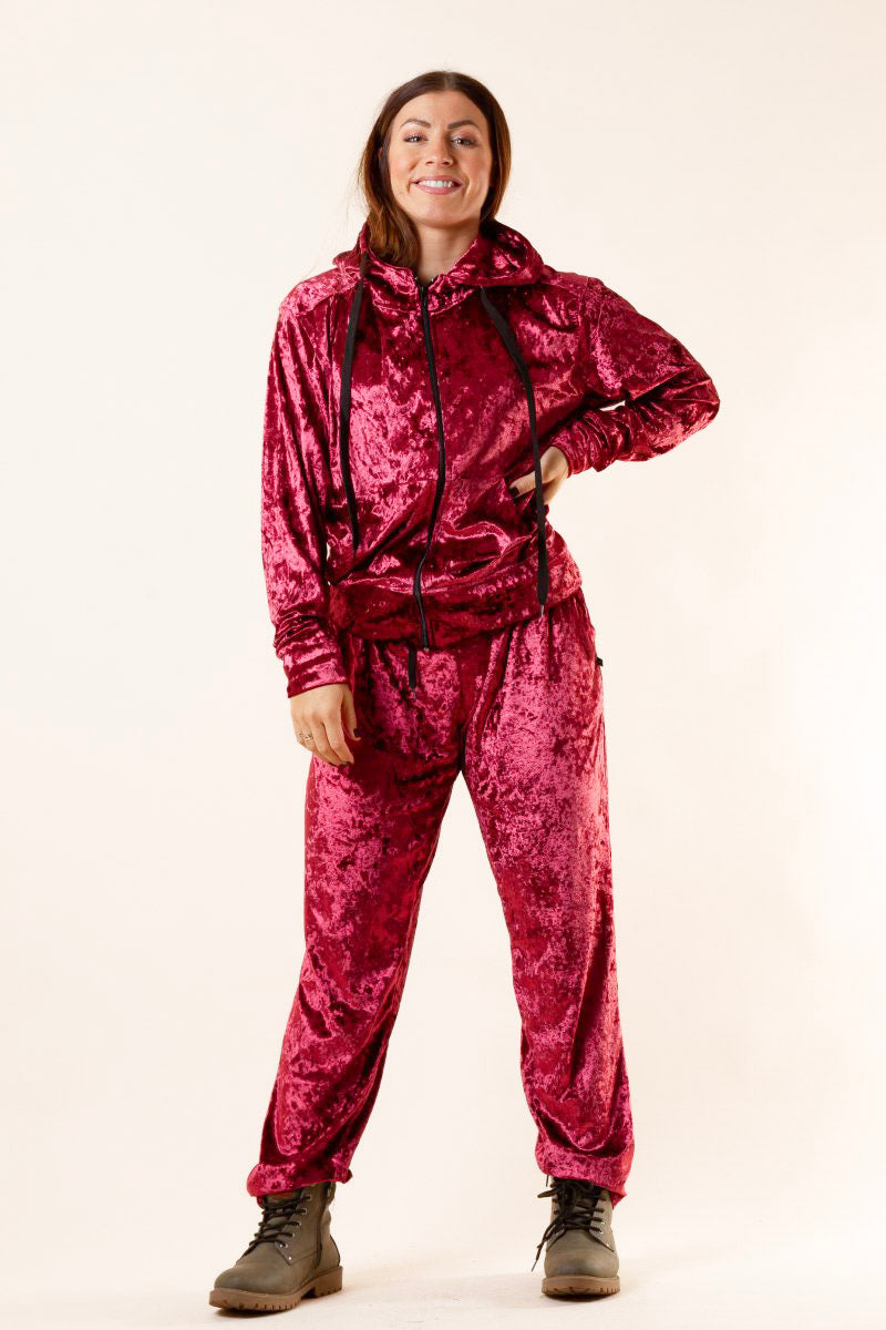 Vinröd Byxa Velly Maroon