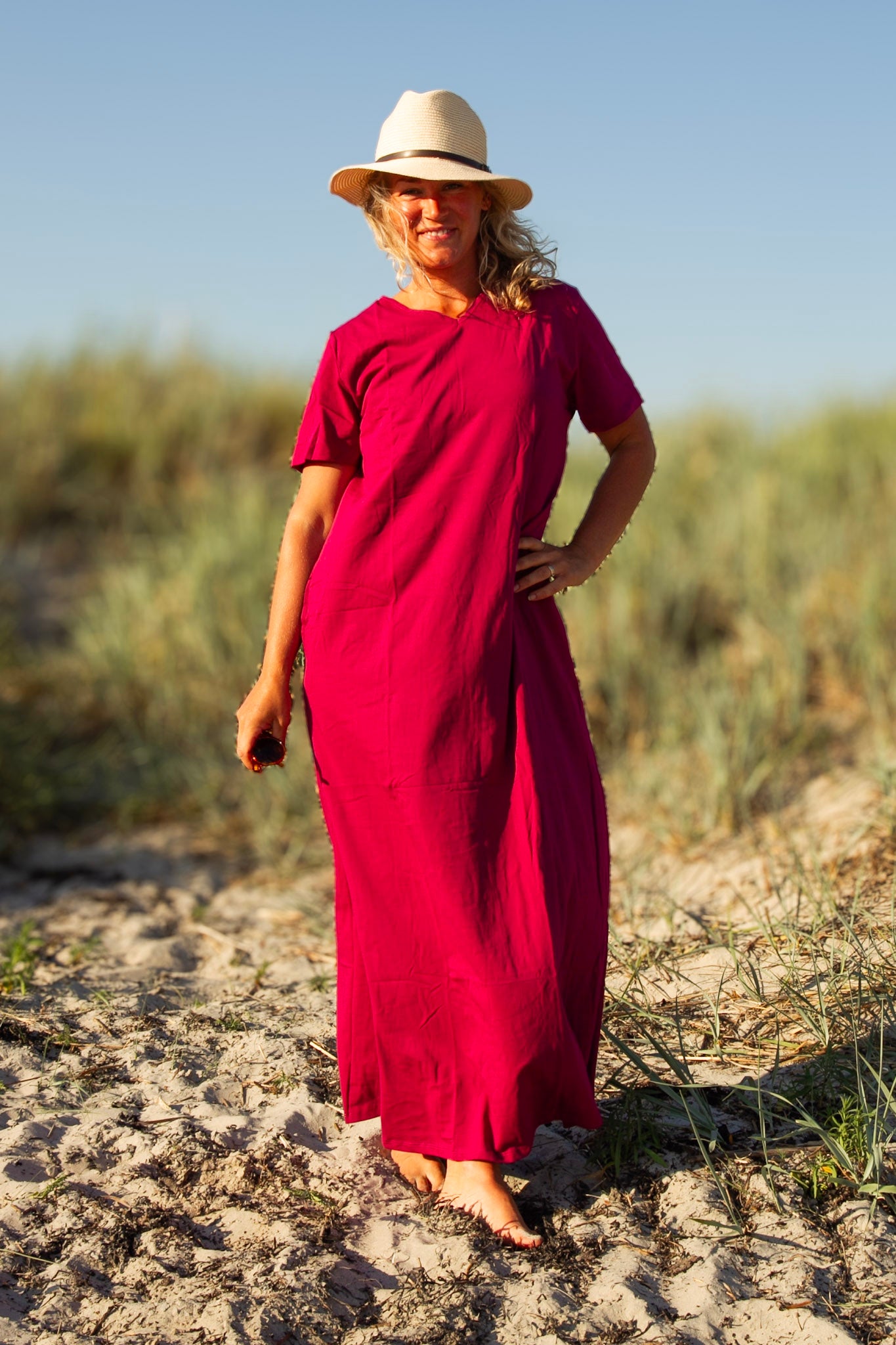 Vinröd Klänning Milly Maroon