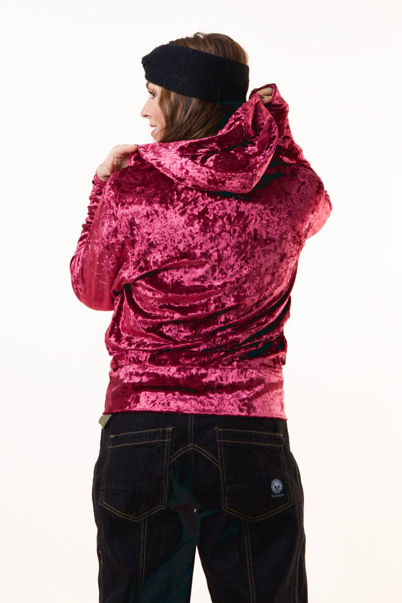 Vinröd Tjocktröja Velly Maroon