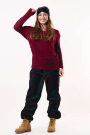 Burgunder Pullover Mila Maroon