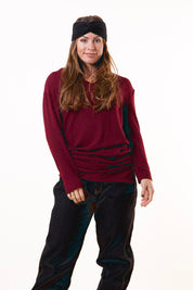 Burgunder Pullover Mila Maroon