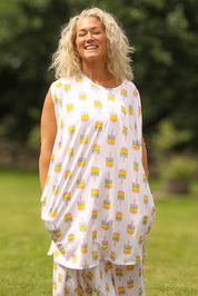 Valkoinen T-paita Mekko Magic Icecream White Base