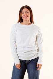 Vit Tröja Longsleeve White