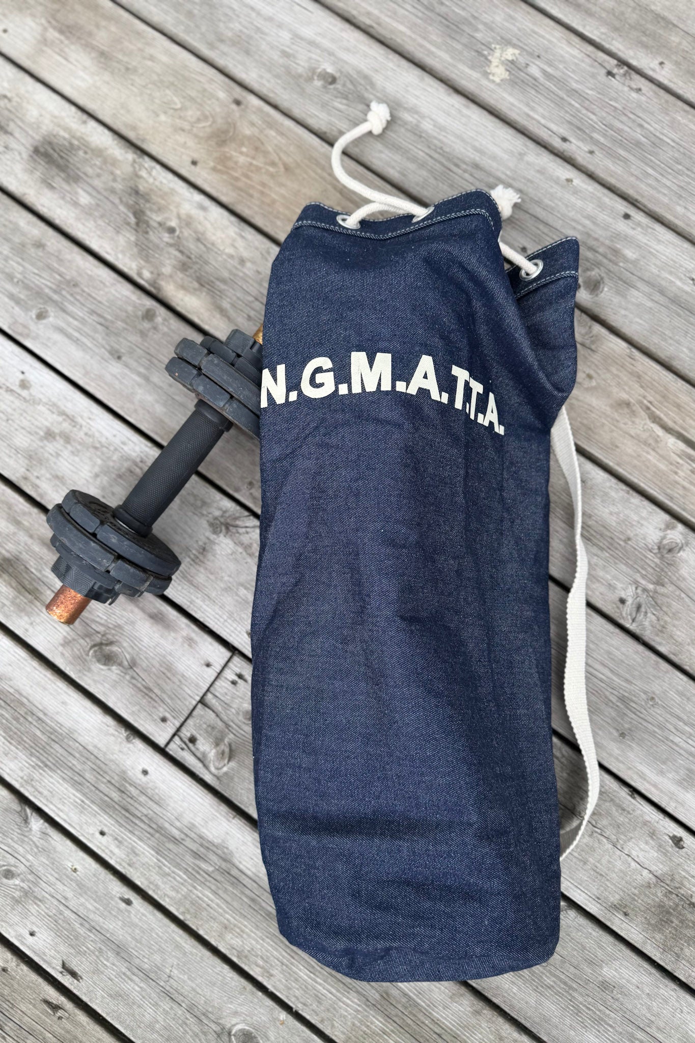 Yogaveske Denim blå