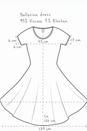 Ballerina dress utan 10cm