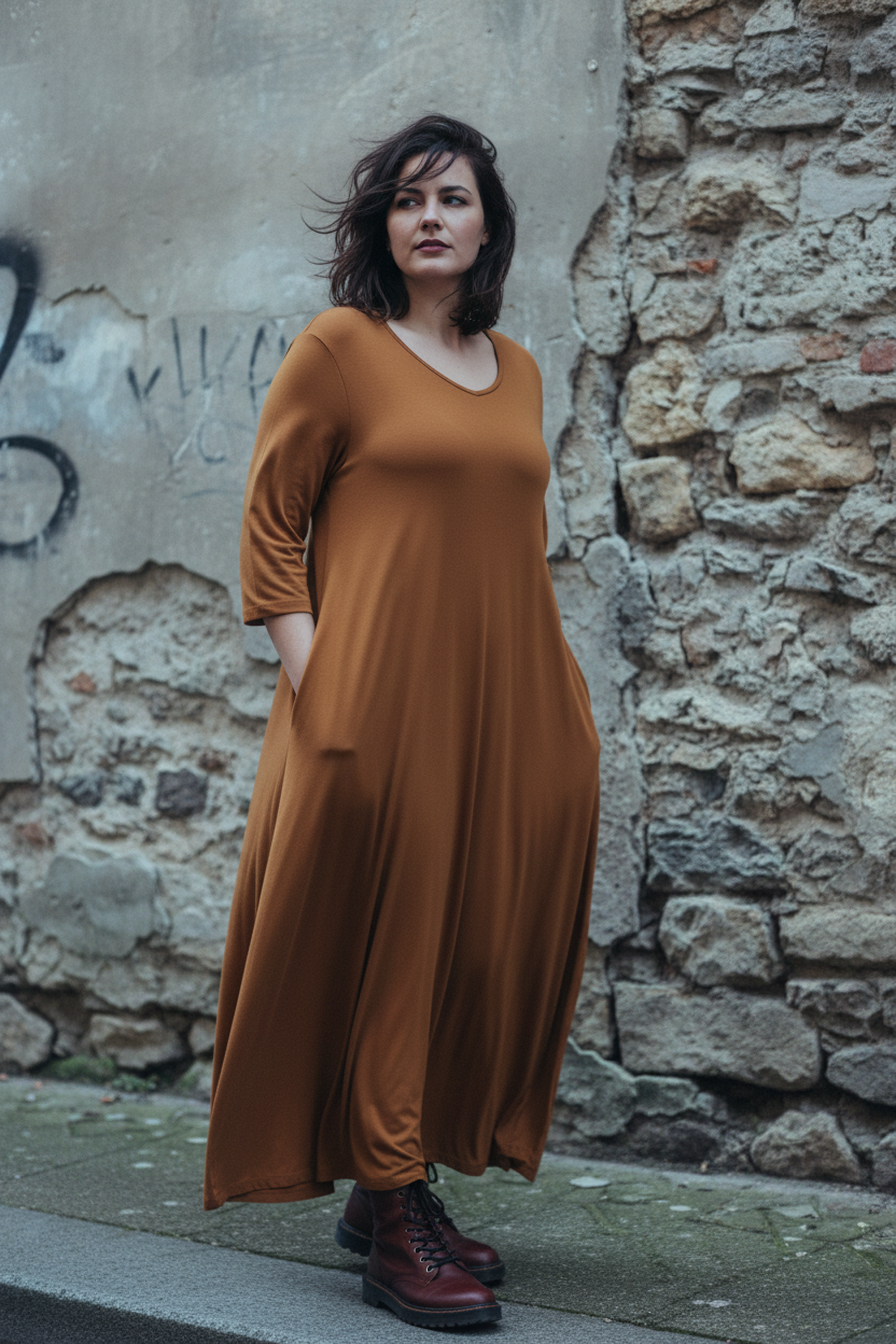Berlinlook med röda kängor