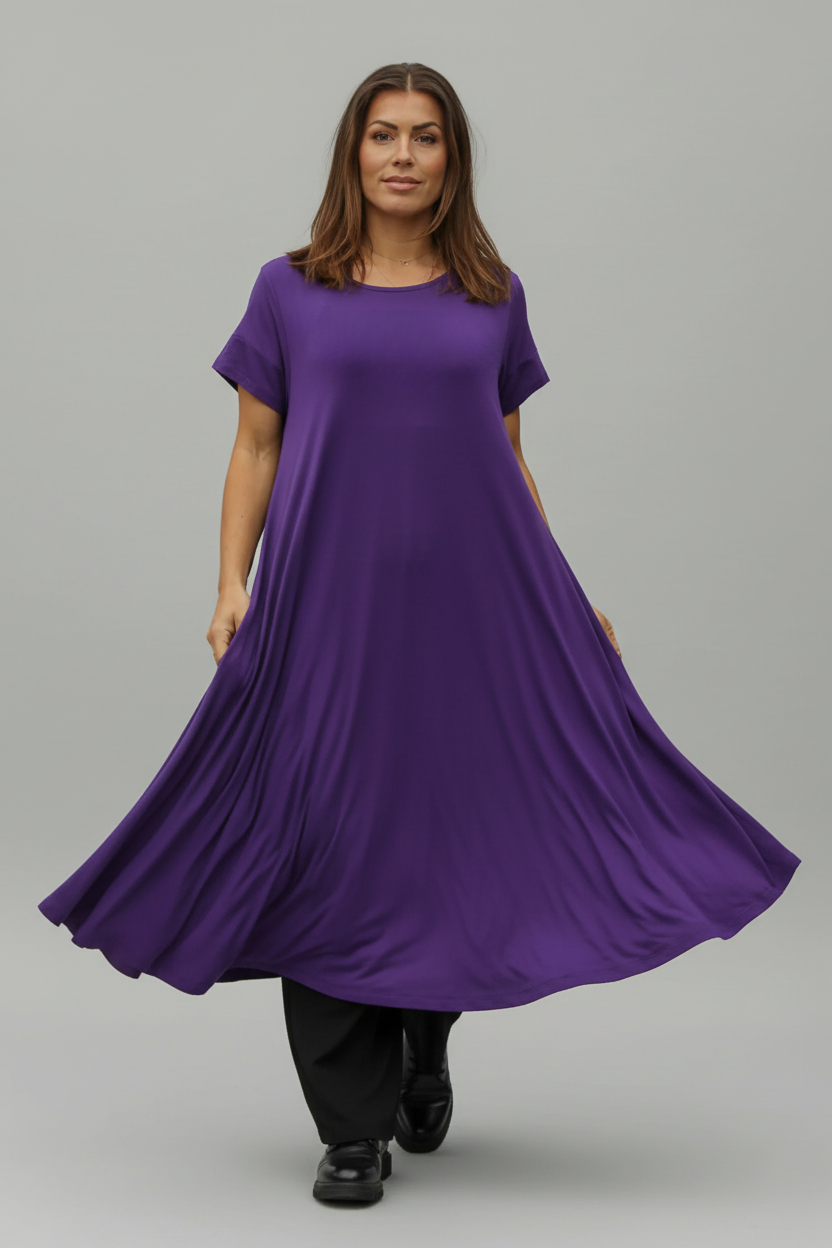 Mörklila Klänning Ballerina Original Limited Dark Purple