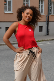 Red Top Crop Top Red