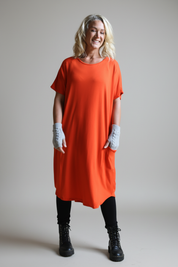 Orange Klänning Sarah Orange