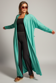Blauer Kimono Victoria Petrol