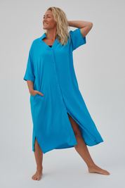Blå Klänning Sahara Longshirt Blue