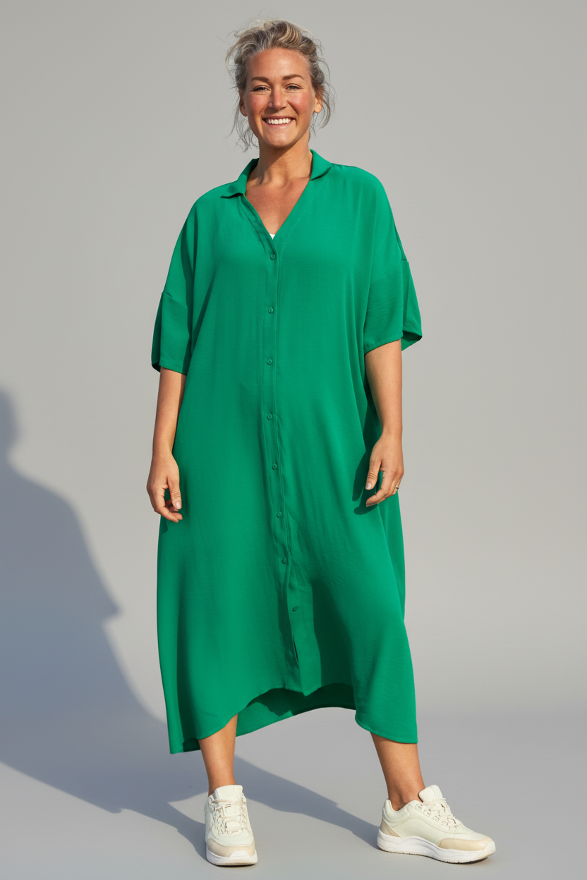 Grön Klänning Sahara Longshirt Green