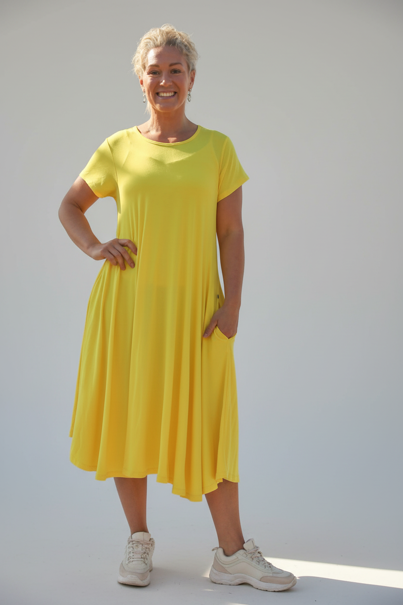 Gul Klänning Ballerina Original New Yellow