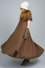 Mörkbrun Klänning Ballerina Original Dark Brown