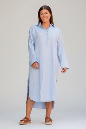 Light Blue Shirt Dress Dhaliz Light Blue