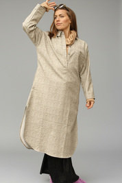 Ljusgrå Jeansskjorta Daly Light Grey