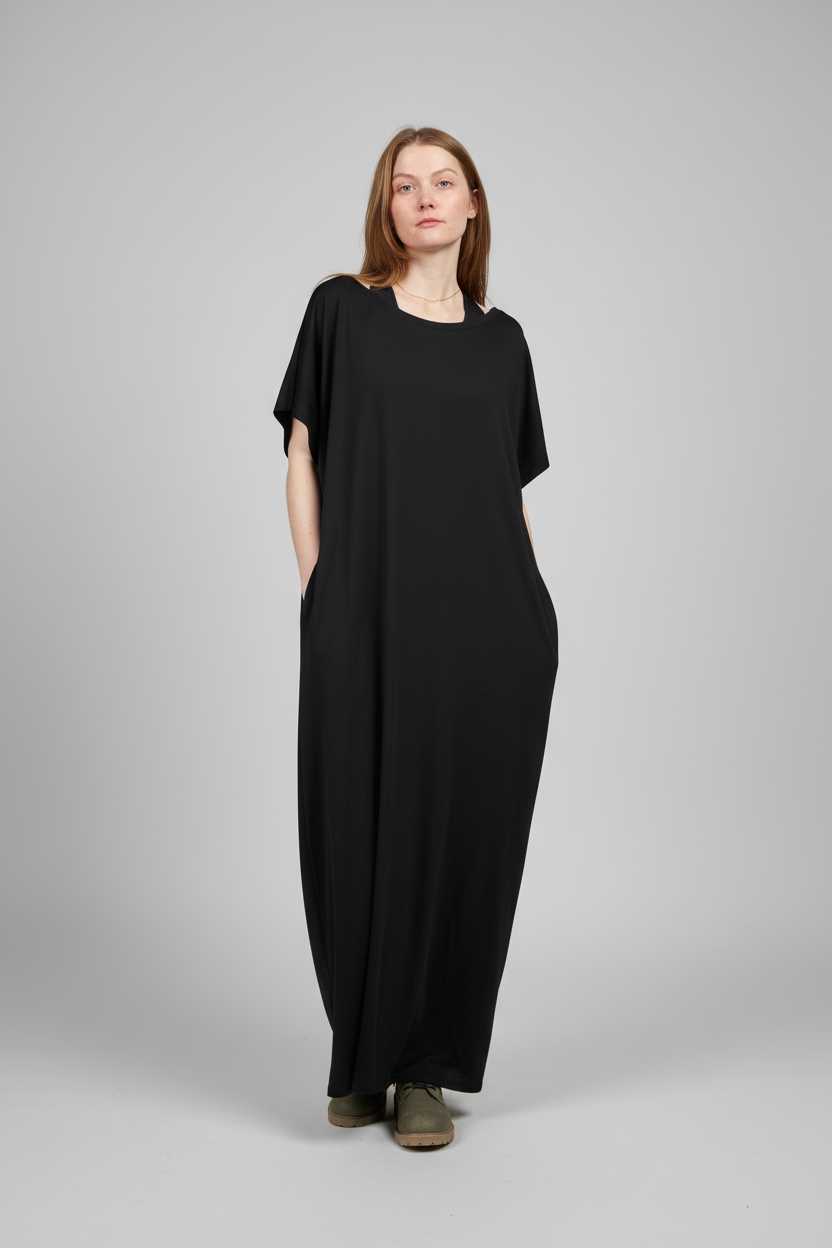 Svart Klänning Liv Black