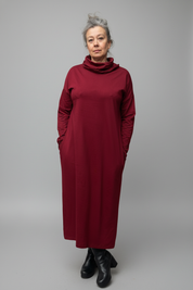 Vinröd Klänning Polo Kaftan Maroon
