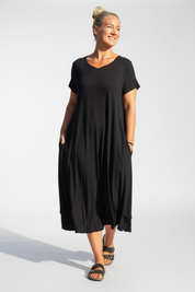 Svart Klänning Ballerina V-Neck Original Limited Black