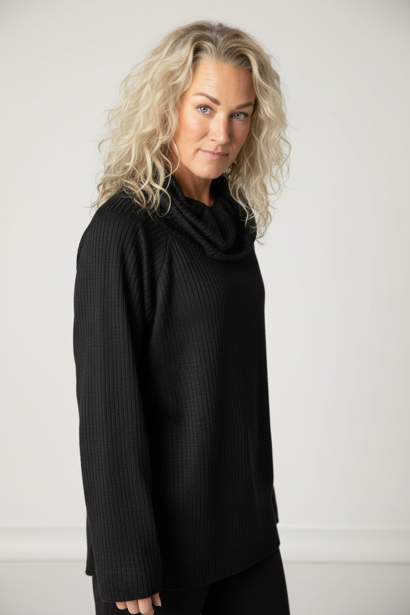 Svart Polotröja Embrace Black