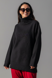 Black Polo Shirt Tärnaby Dot Black Base