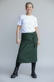 Groene Wikkelrok Linnen Groen