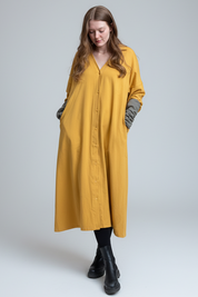 Senapsgul Sahara Cotton Longsleeve Mustard