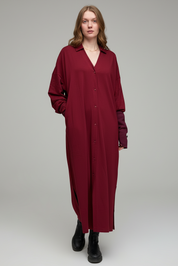 Mörkröd Sahara Cotton Longsleeve Maroon