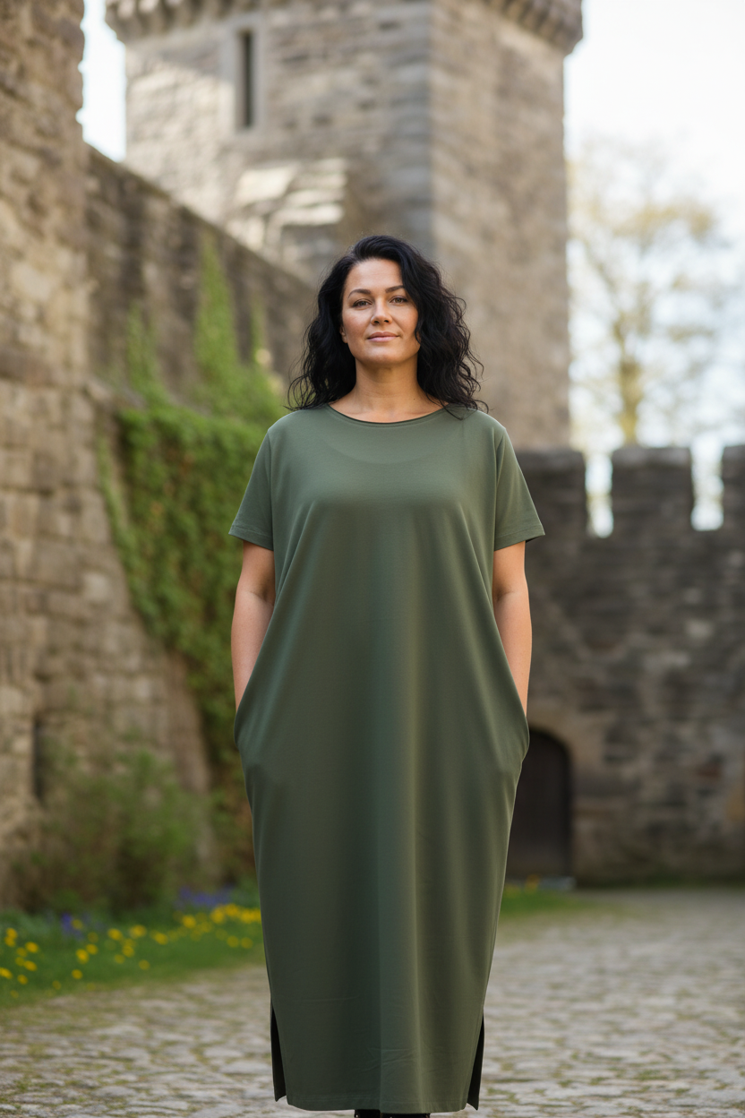 Framifrån vid slottet