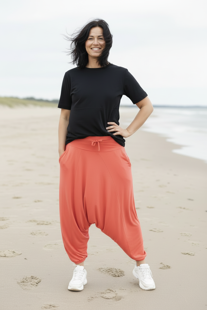 Hand på höft, självsäker