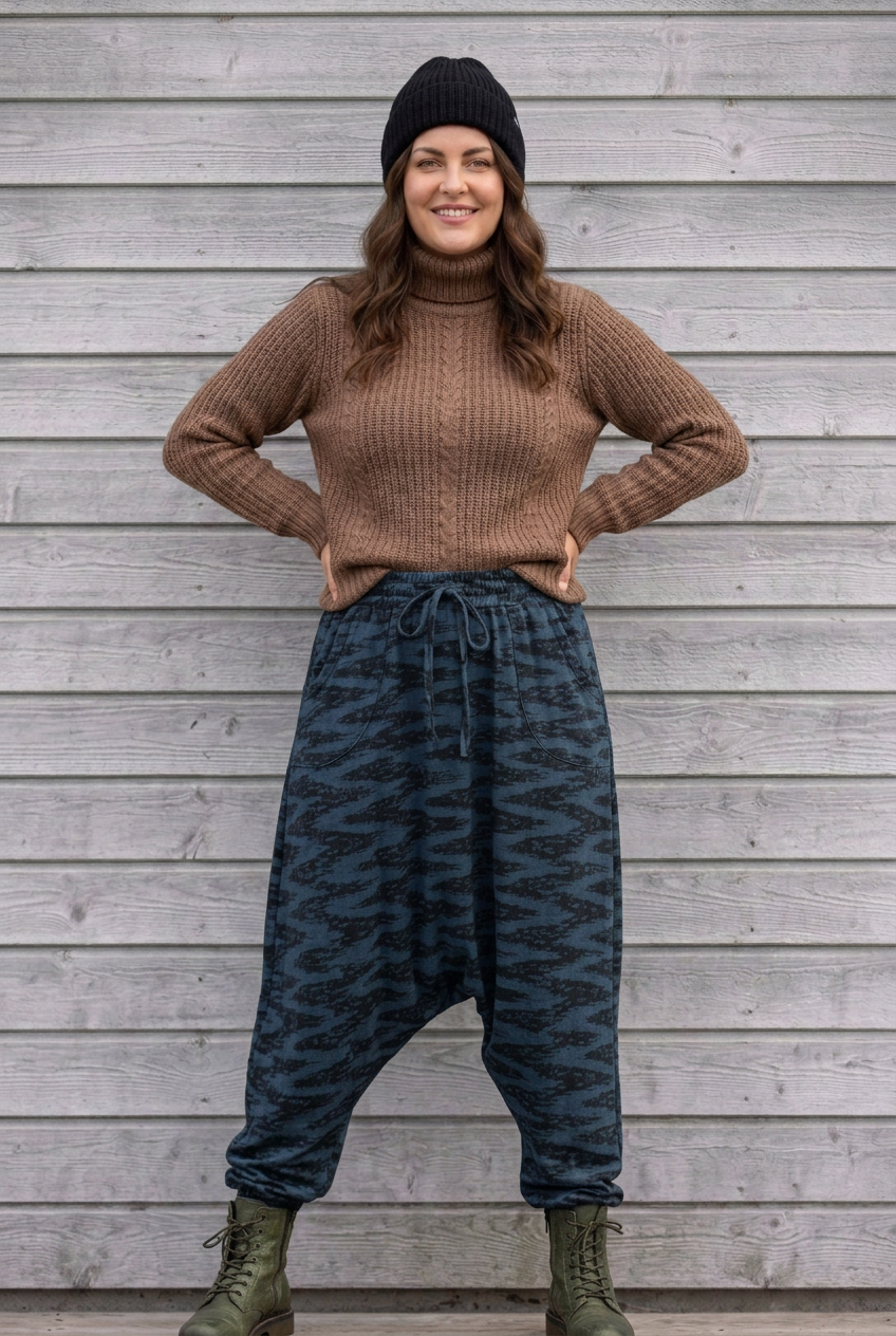 Harem Classic – Dark Blue Black Ziczac