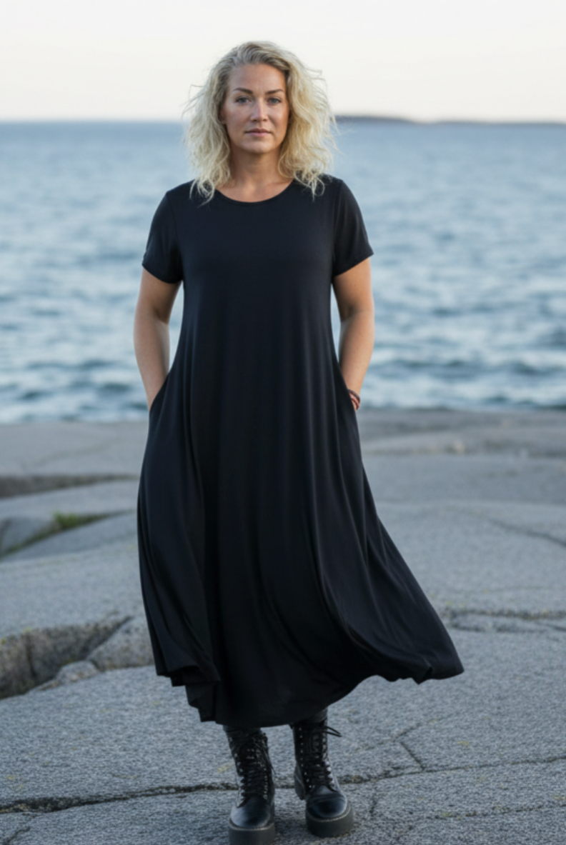 Svart Klänning Ballerina Original Black