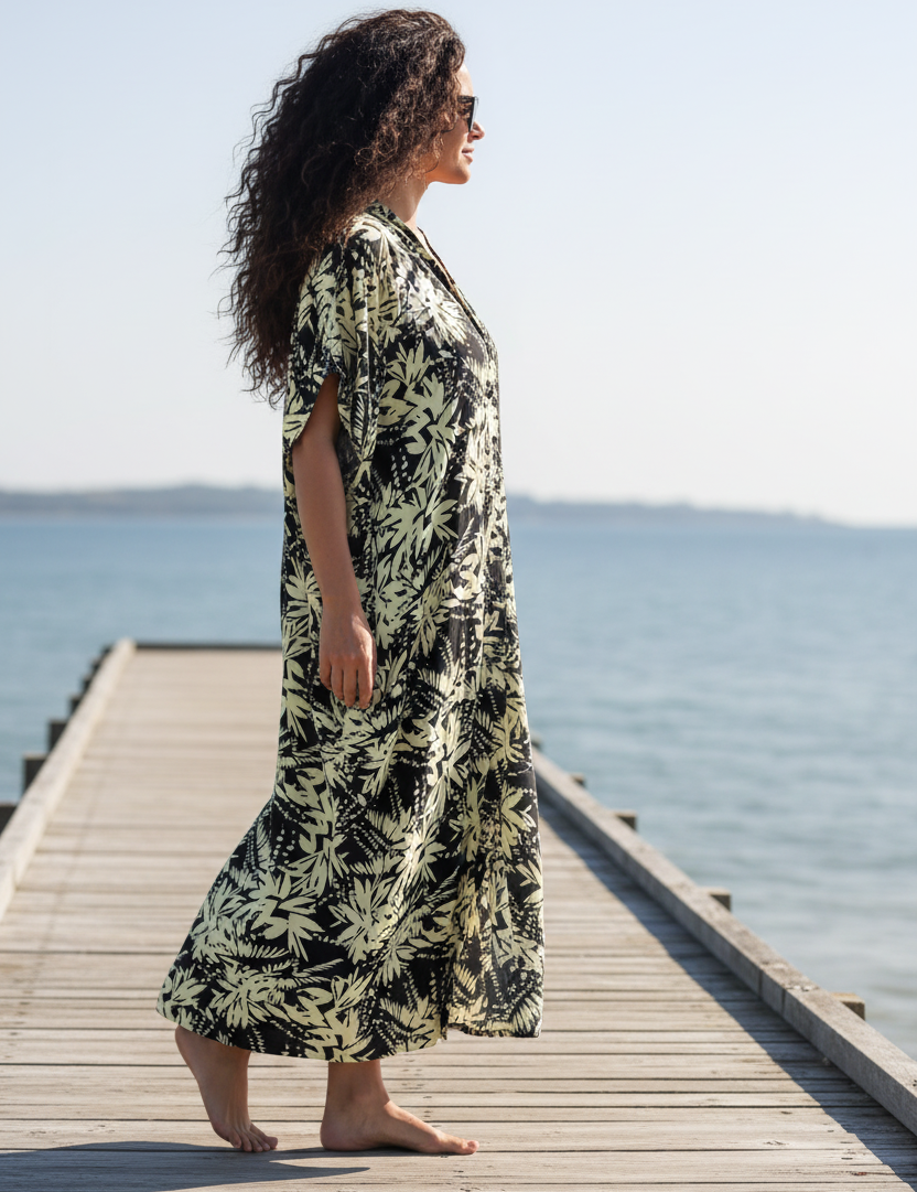 Kaftan knäppt, promenad