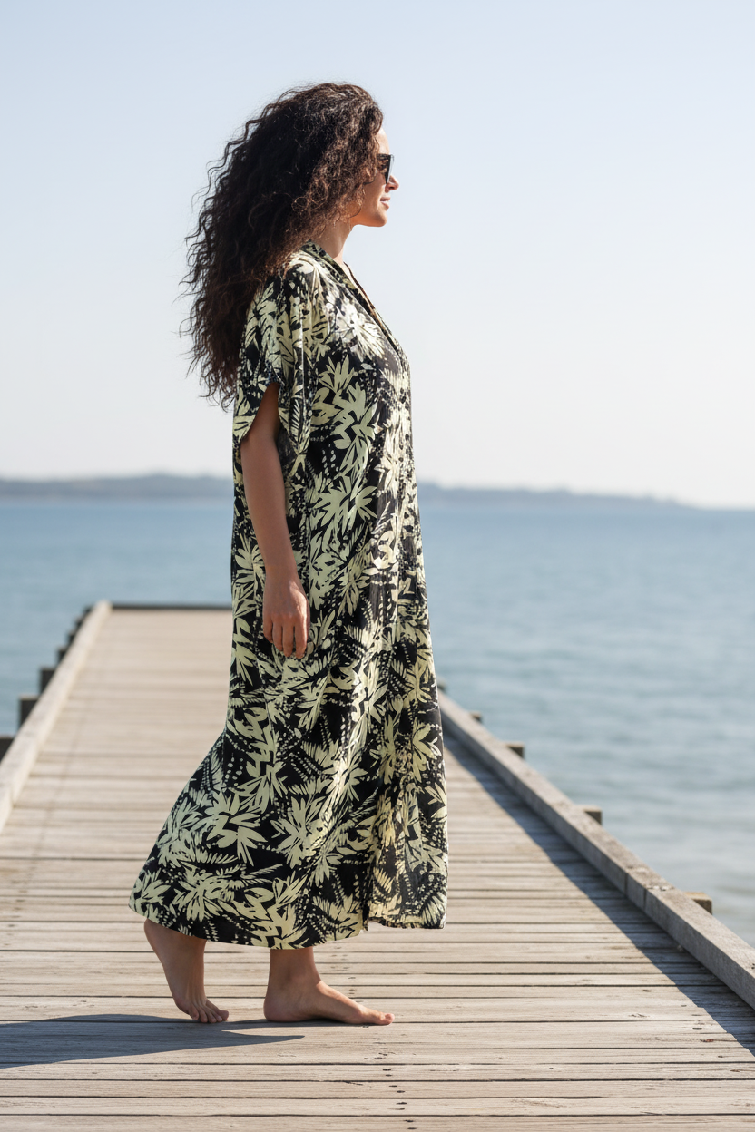 Kaftan knäppt, promenad