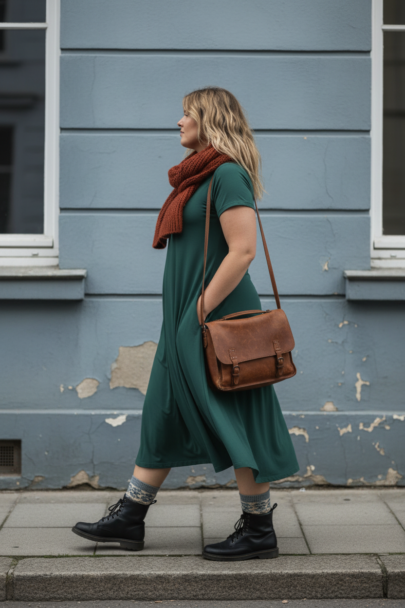 Kallgrön Ballerina i sidoprofil