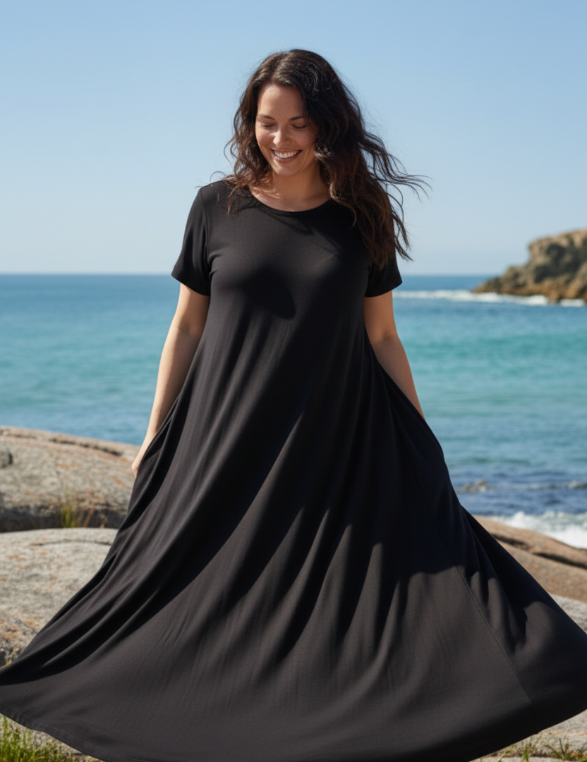 Kurvig modell snurrar