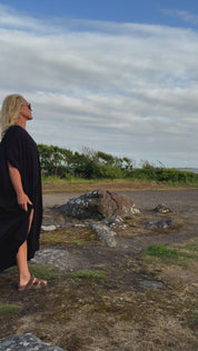 Black Kaftan Dress Olinda Black