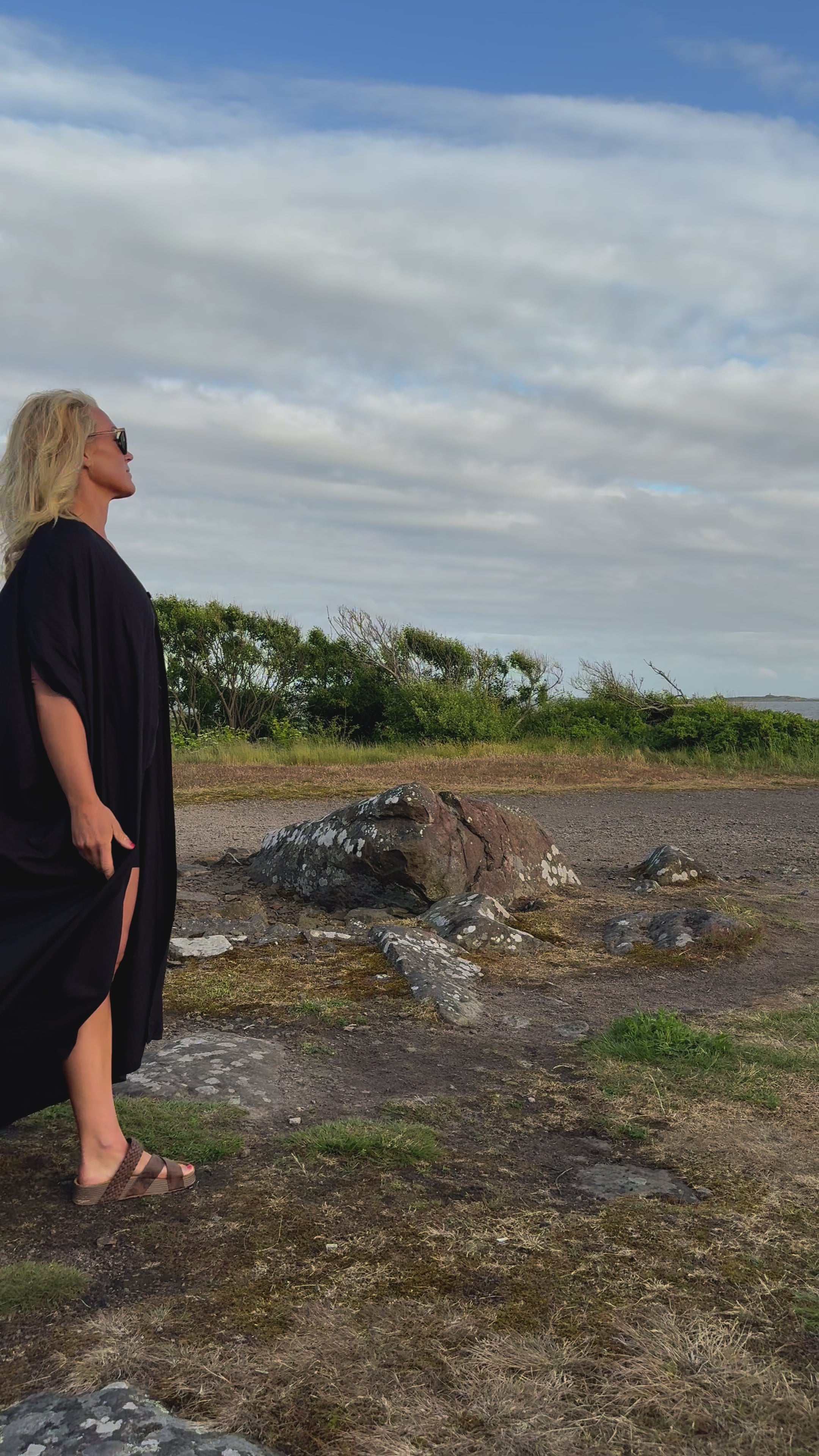 Black Kaftan Dress Olinda Black