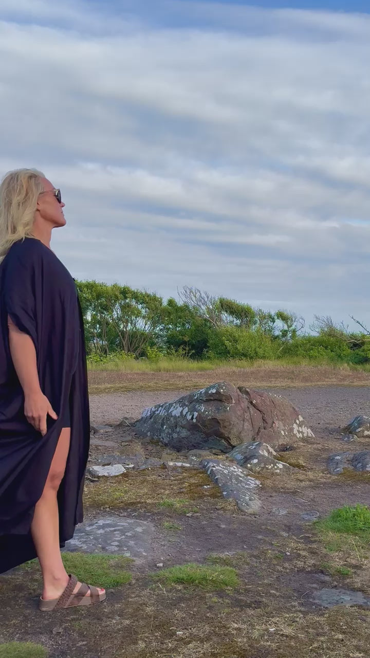 Black Kaftan Dress Olinda Black