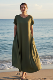 Promenad längs stranden