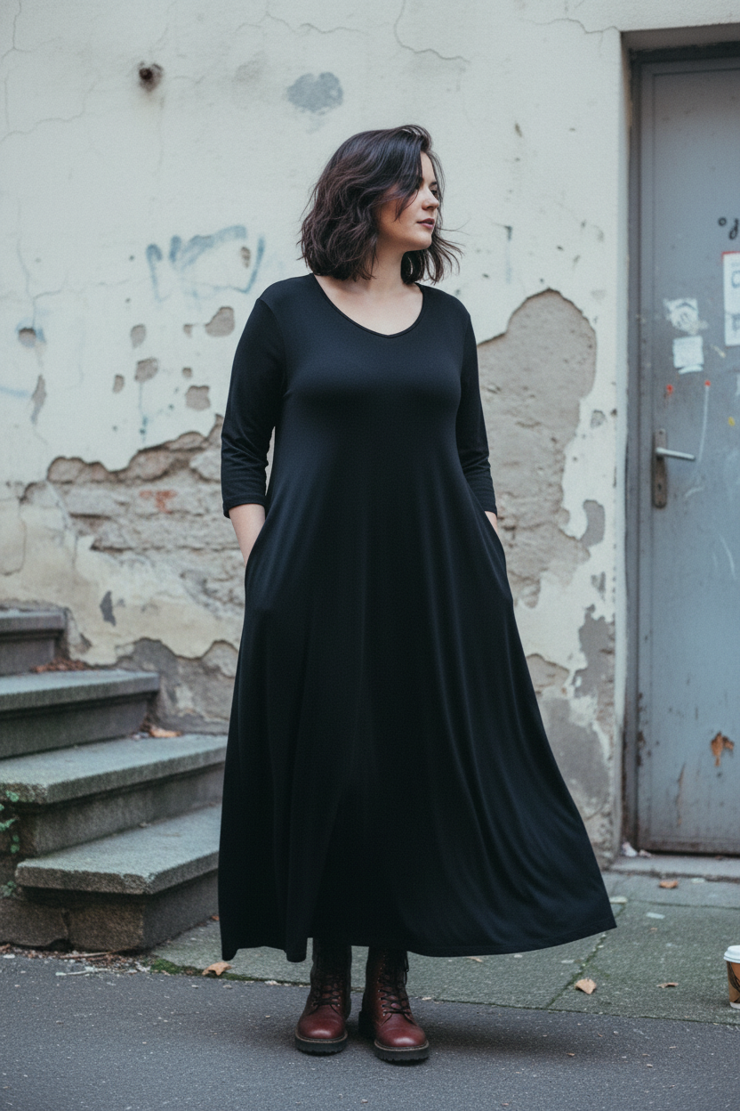 Ruffigare svart Berlinlook