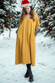 Senapsgul Sahara Cotton Longsleeve Mustard