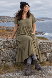 Sittande vid havet